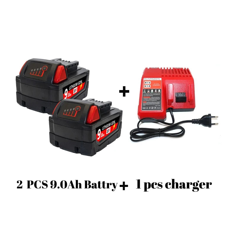 Replacement 18V Li-Ion Battery for Milwaukee M18 Tools