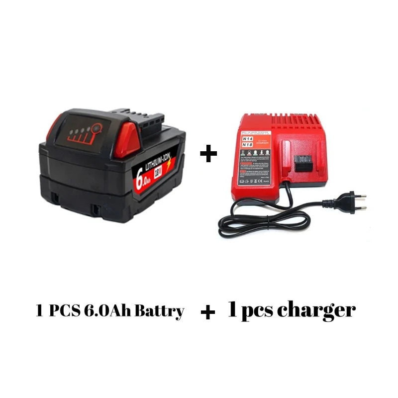 Replacement 18V Li-Ion Battery for Milwaukee M18 Tools