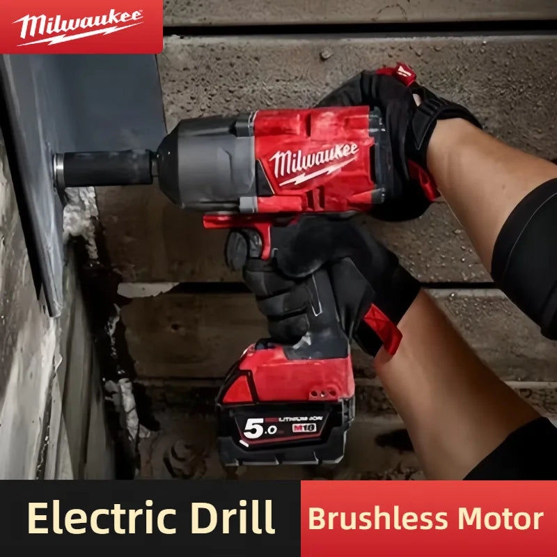Cordless Brushless Impact Wrench 18V 1/2" Drive 1300Nm