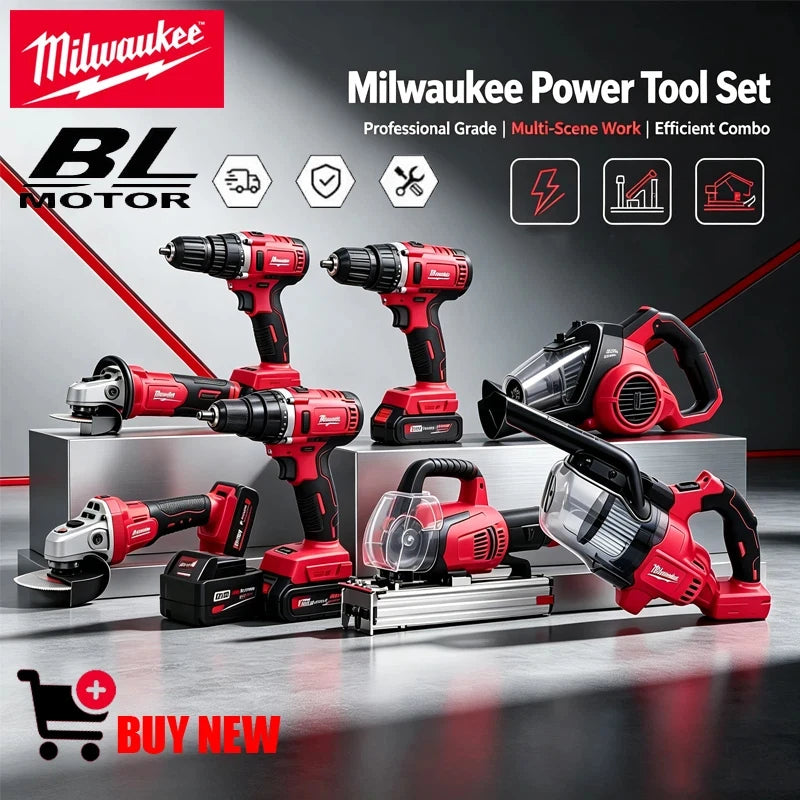 Cordless Brushless Impact Wrench 1/2" Drive 1300Nm