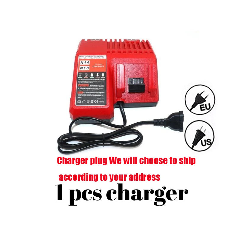 Replacement 18V Li-Ion Battery for Milwaukee M18 Tools